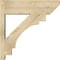 Ekena Millwork Merced Slat Rough Sawn Outlooker, Douglas Fir, 8"W x 26"D x 26"H OUT08X26X26MRC06RDF - alternate 2